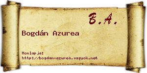 Bogdán Azurea névjegykártya